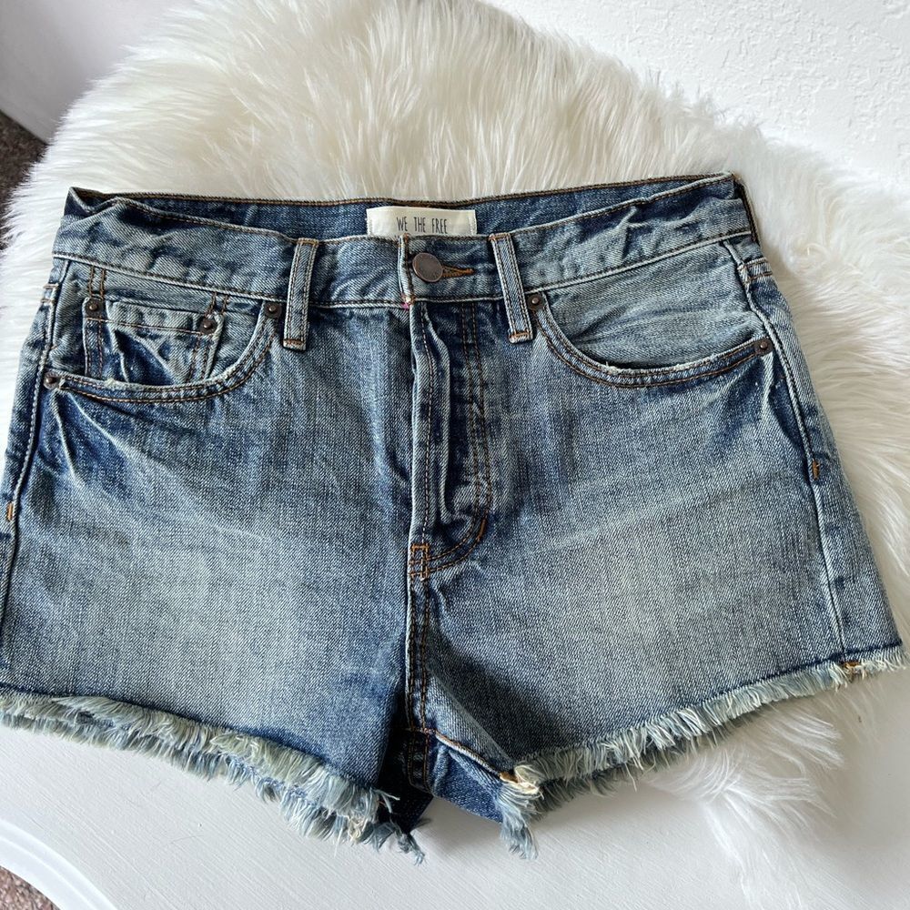 We The Free button fly shorts